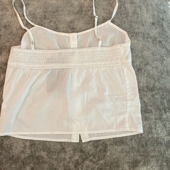 Brandy Melville one size white spaghetti strap top. NWT {191} - Picture 2 of 6